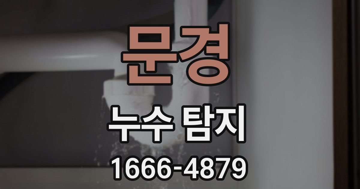 문경 누수 탐지
