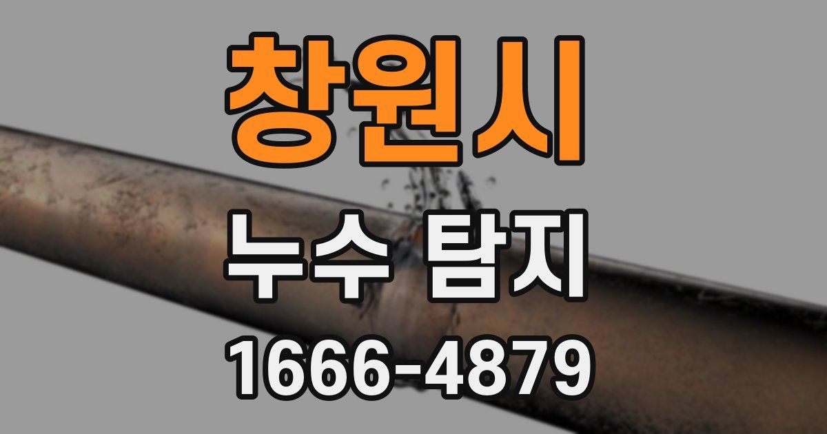 창원시 누수 탐지