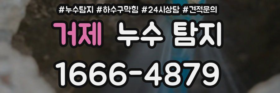 거제 누수 탐지