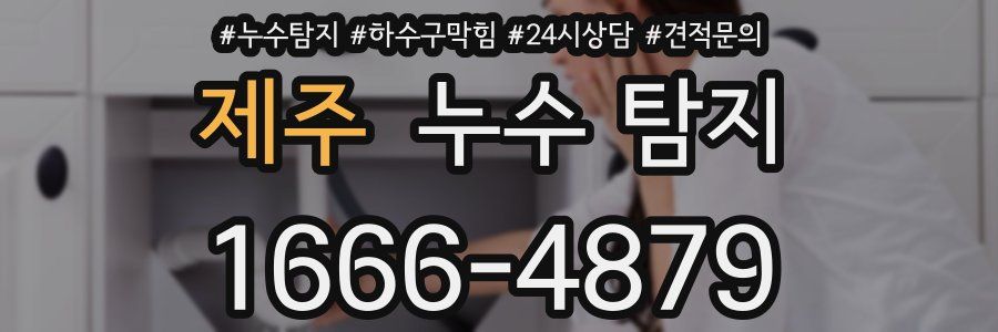 제주 누수 탐지