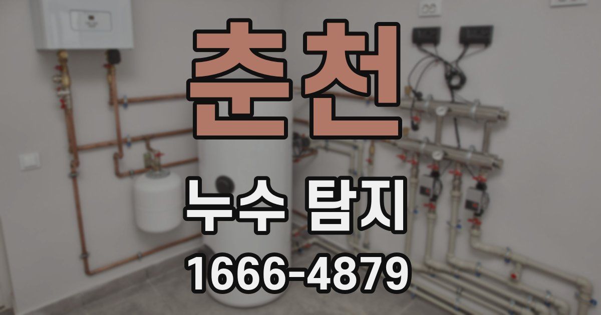 춘천 누수 탐지