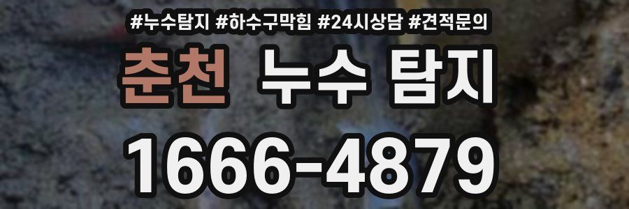 춘천 누수 탐지