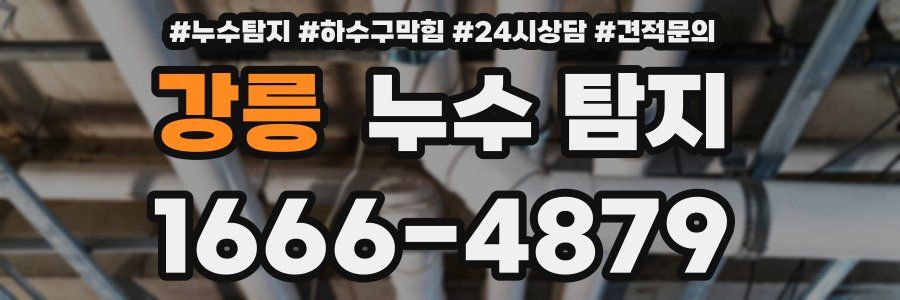 강릉 누수 탐지