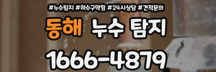 동해 누수 탐지