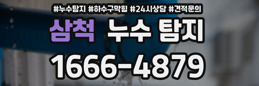 삼척 누수 탐지