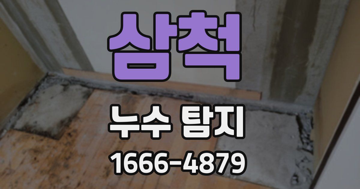 삼척 누수 탐지