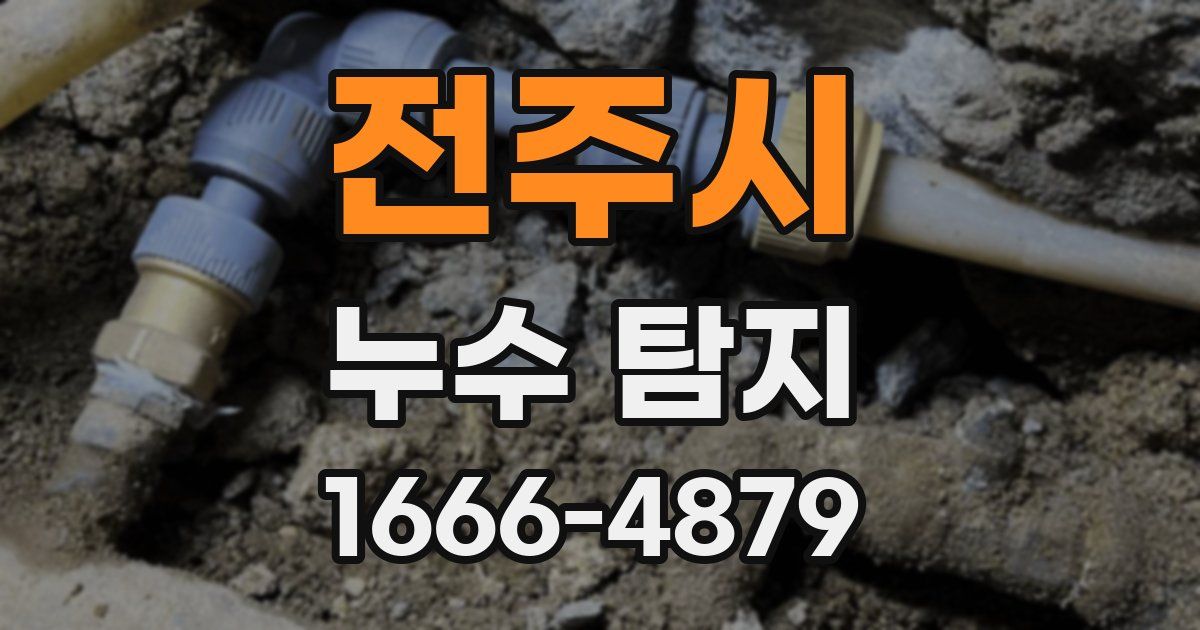 전주시 누수 탐지