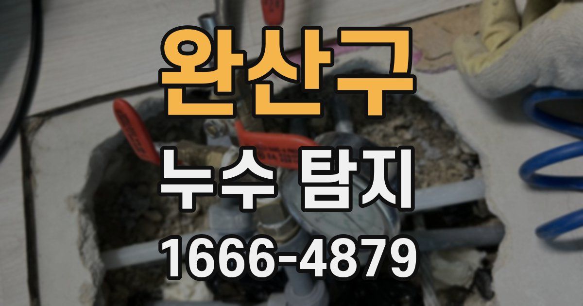 완산구 누수 탐지