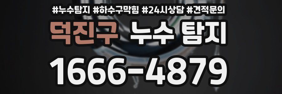 덕진구 누수 탐지