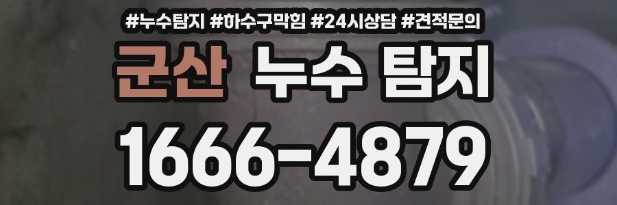 군산 누수 탐지