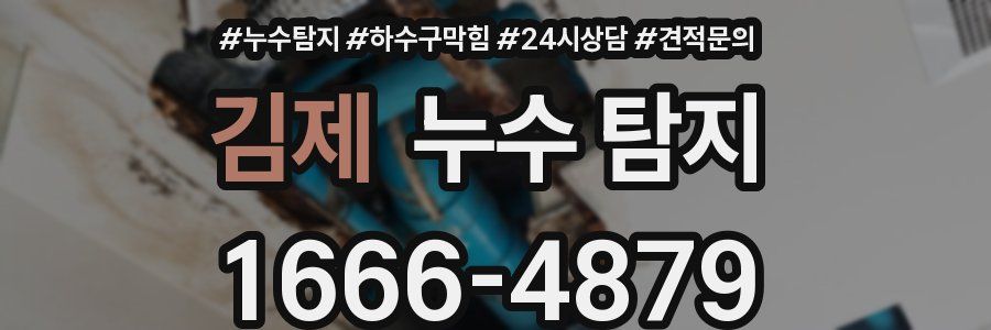 김제 누수 탐지