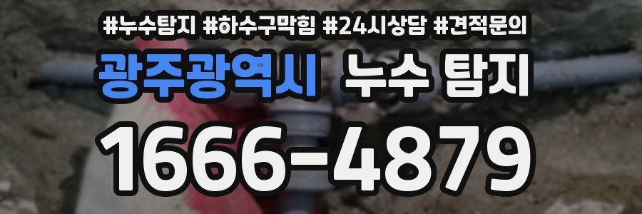 광주광역시 누수 탐지
