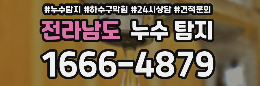 전라남도 누수 탐지