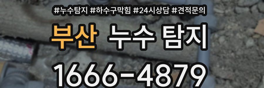 부산 누수 탐지