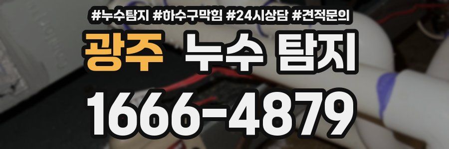 광주 누수 탐지