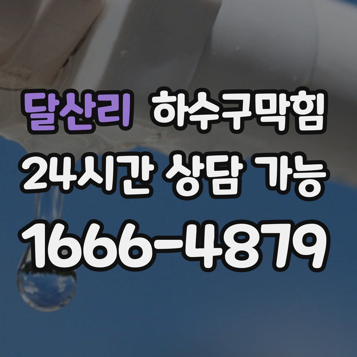 달산리 하수구막힘