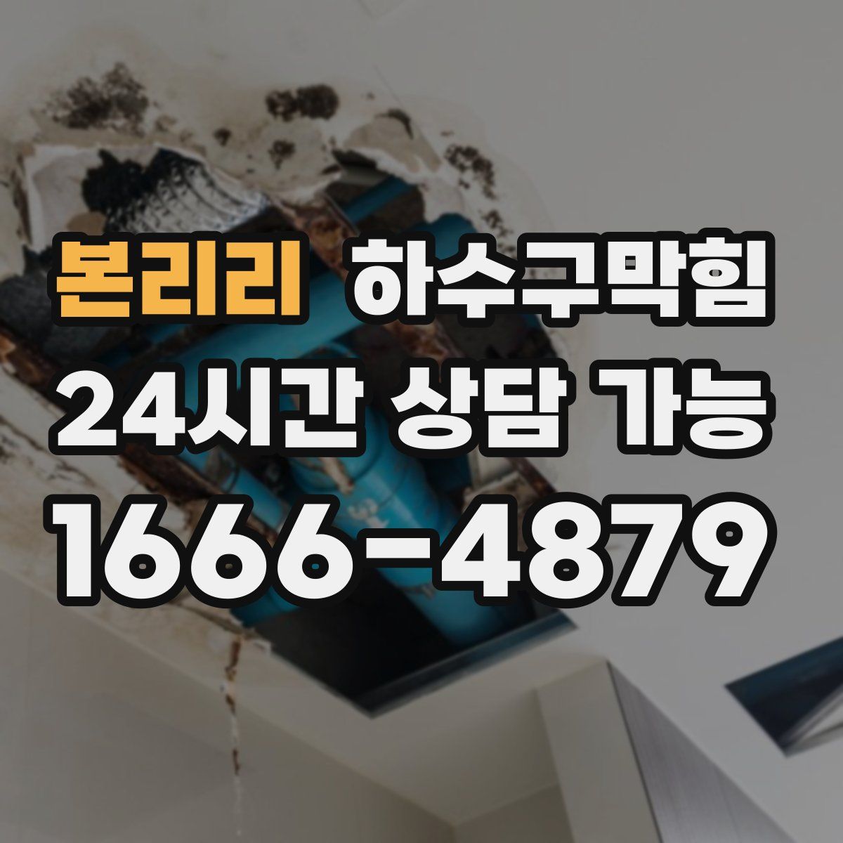 본리리 하수구막힘