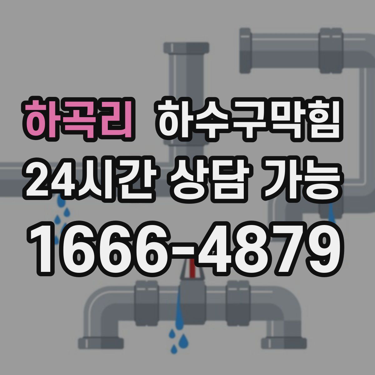 하곡리 하수구막힘