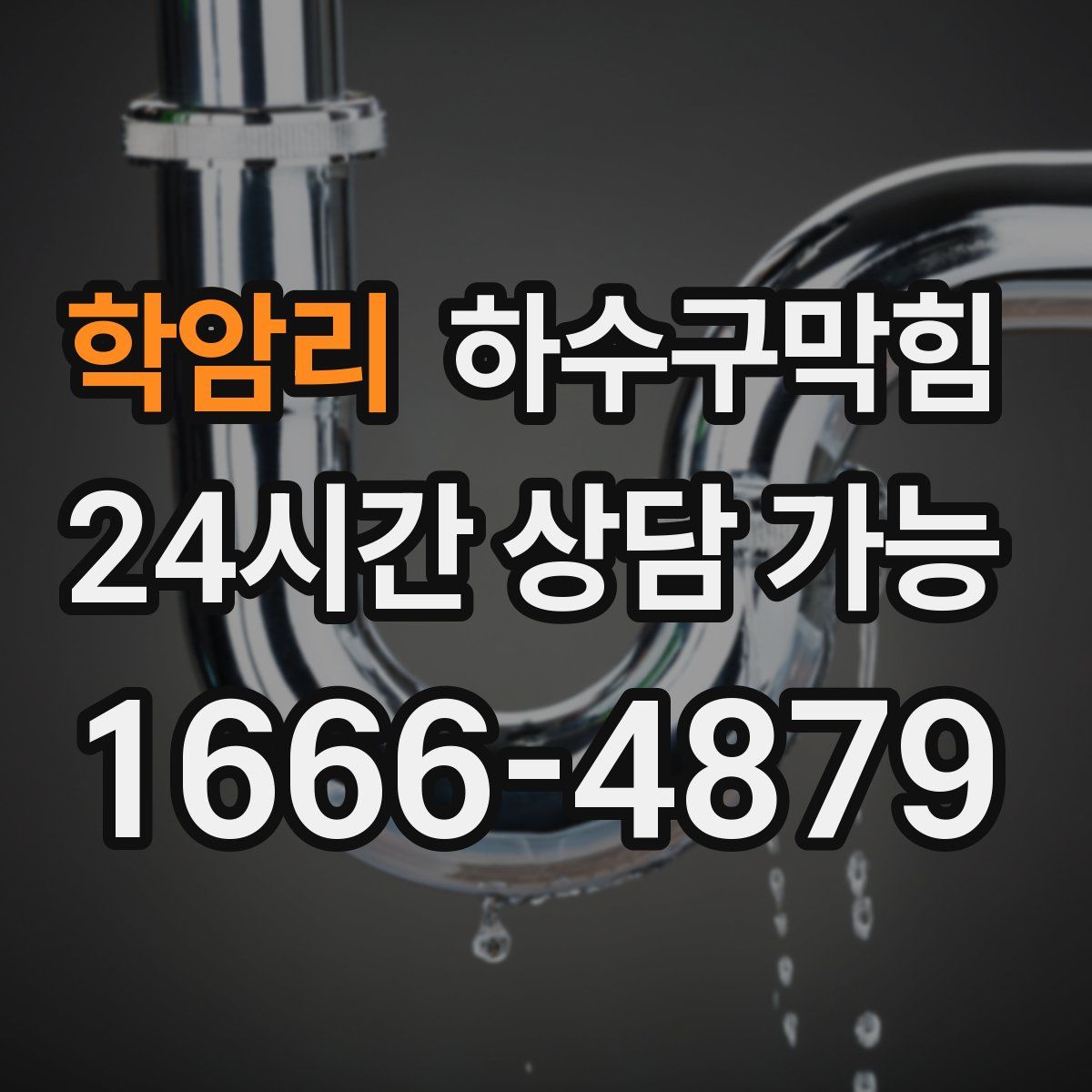 학암리 하수구막힘