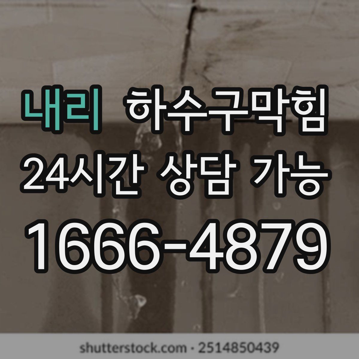 내리 하수구막힘