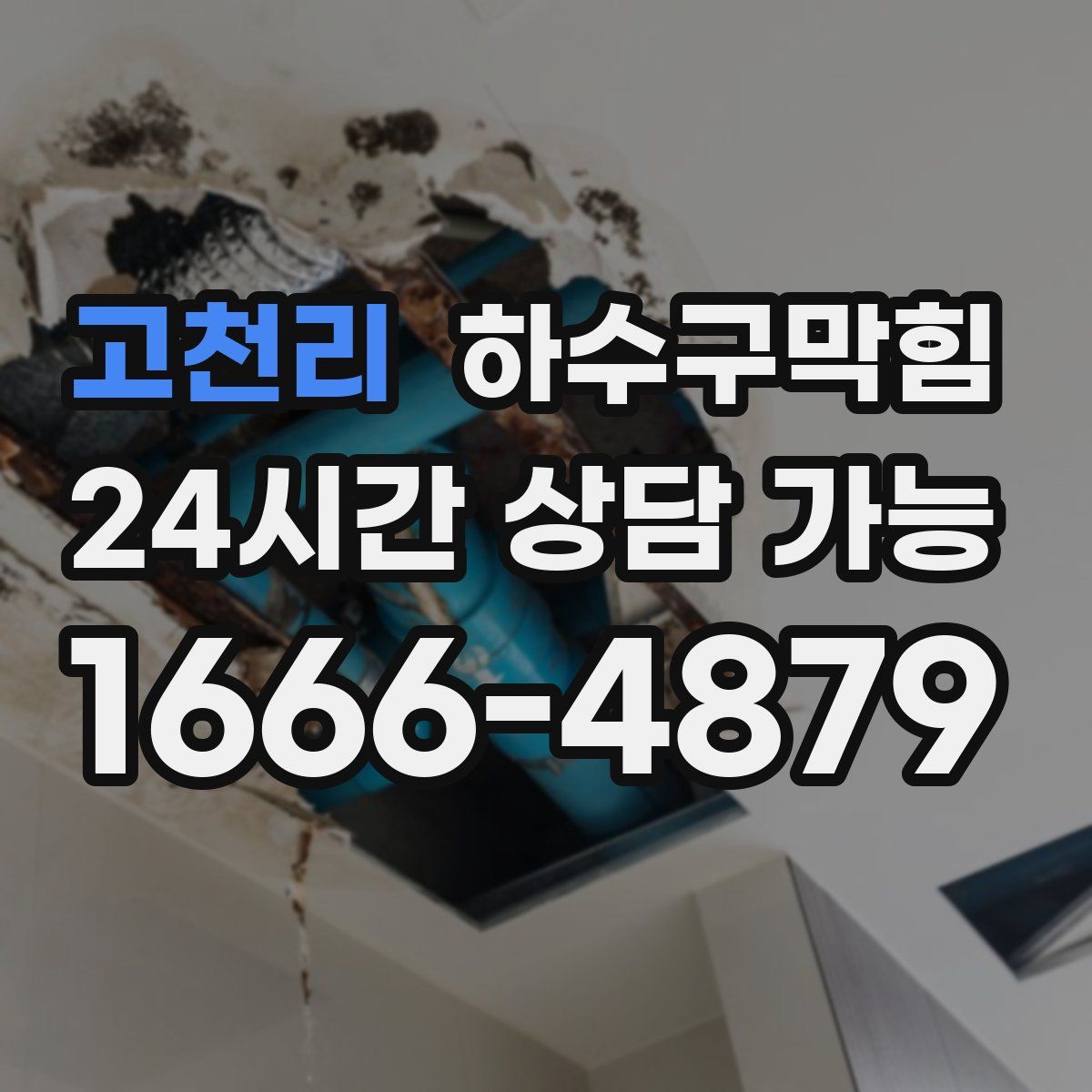 고천리 하수구막힘