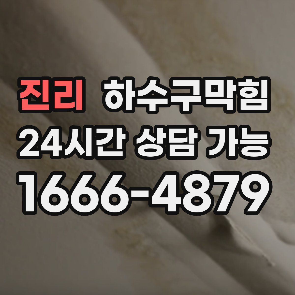 진리 하수구막힘