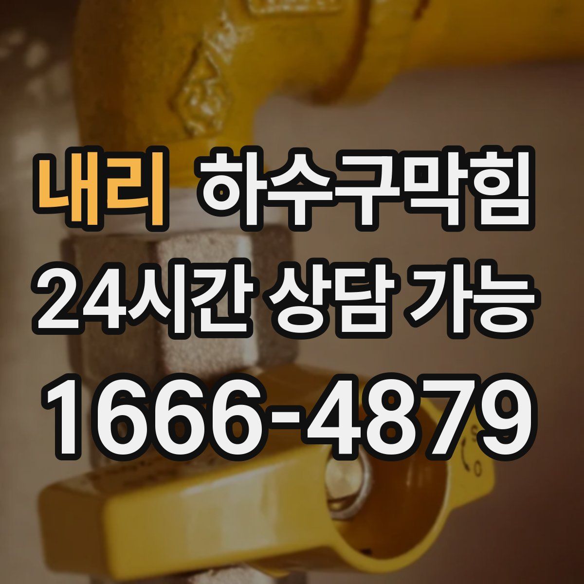 내리 하수구막힘