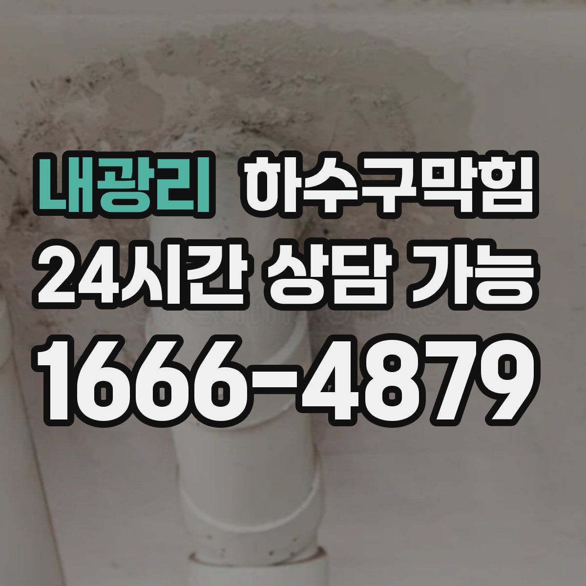 내광리 하수구막힘