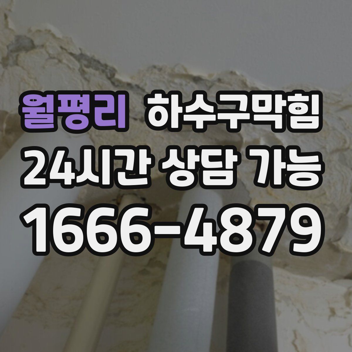 월평리 하수구막힘