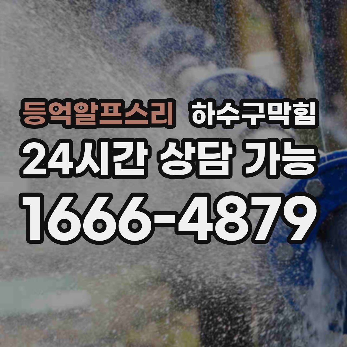 등억알프스리 하수구막힘