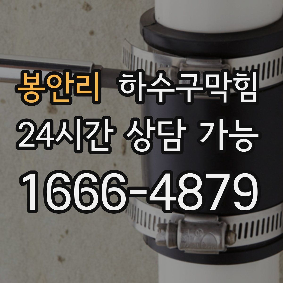 봉안리 하수구막힘