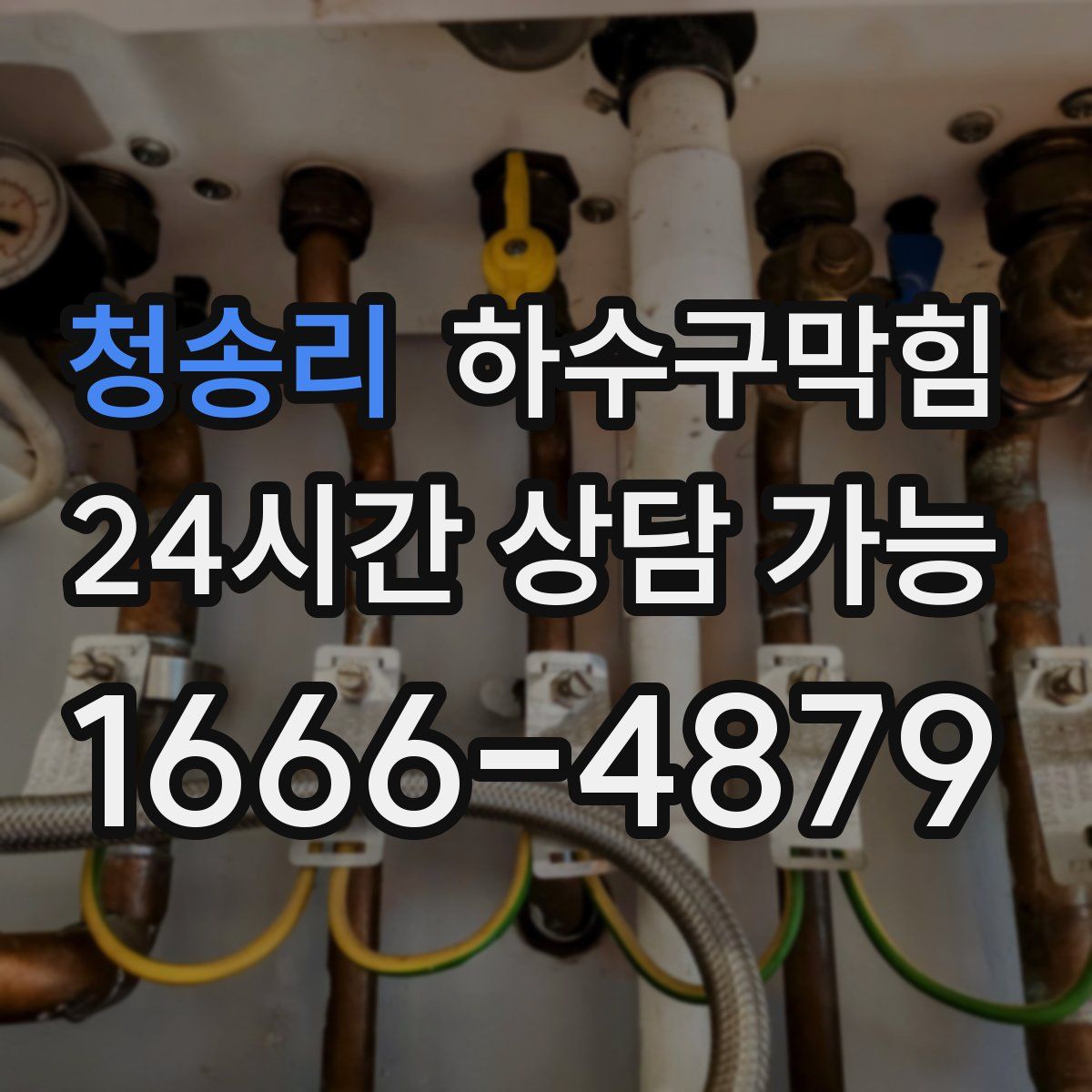 청송리 하수구막힘