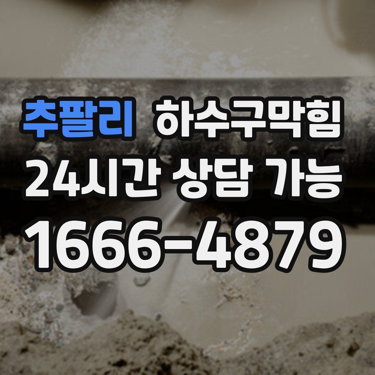 추팔리 하수구막힘