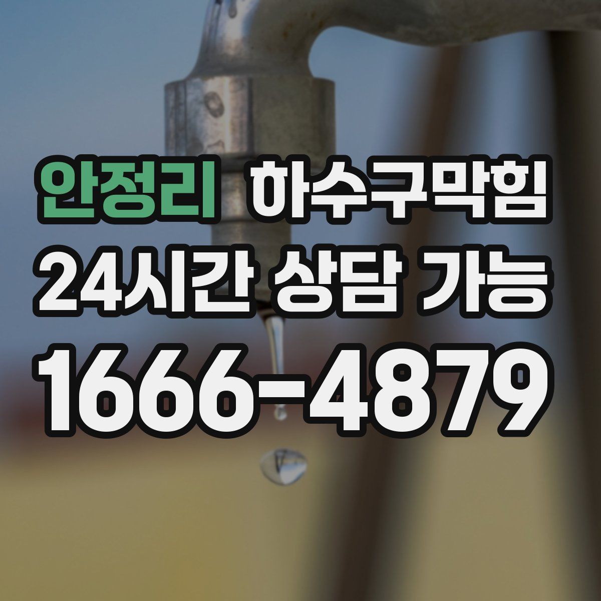 안정리 하수구막힘