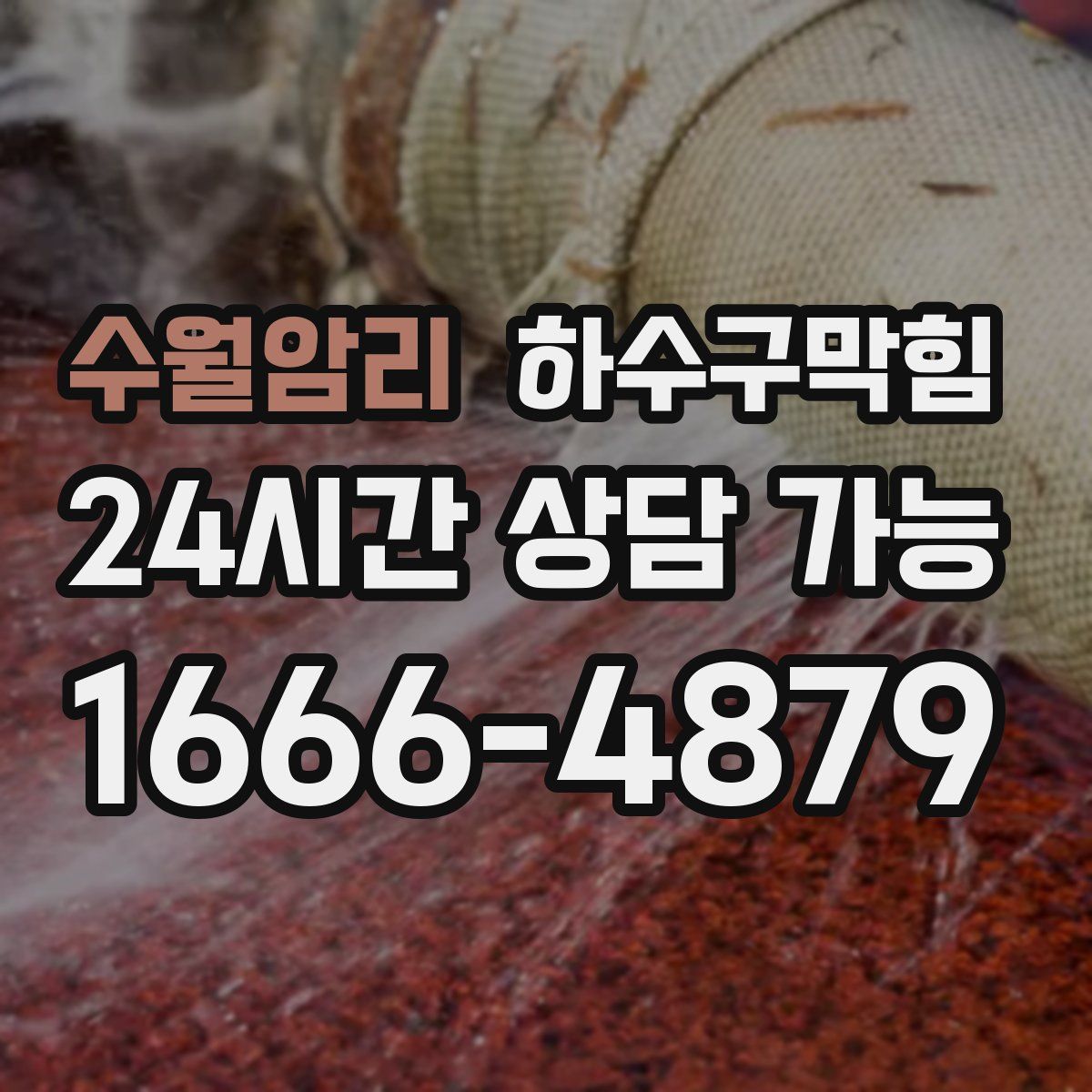 수월암리 하수구막힘