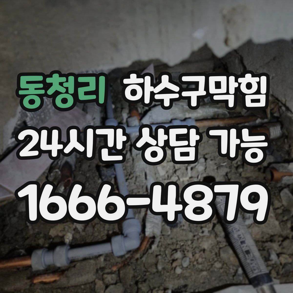 동청리 하수구막힘