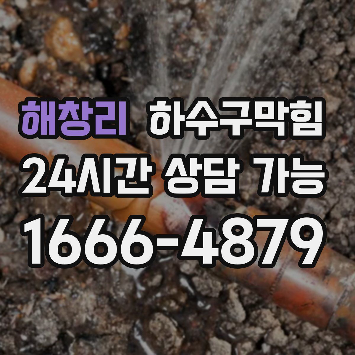 해창리 하수구막힘