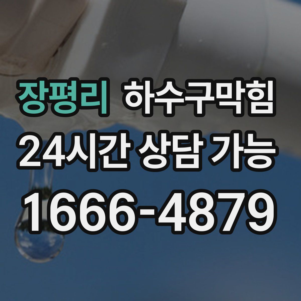 장평리 하수구막힘