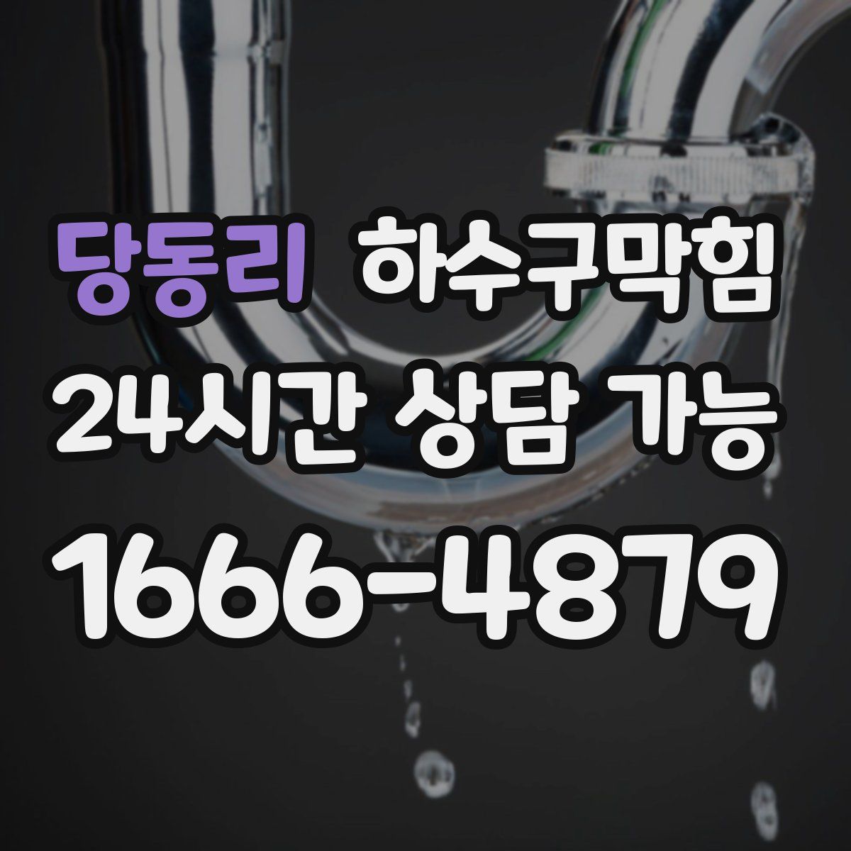 당동리 하수구막힘