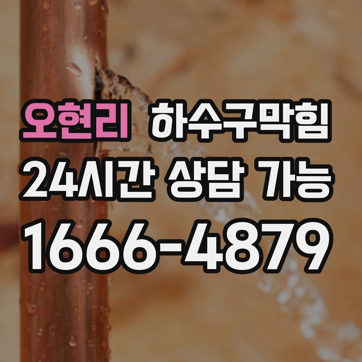 오현리 하수구막힘