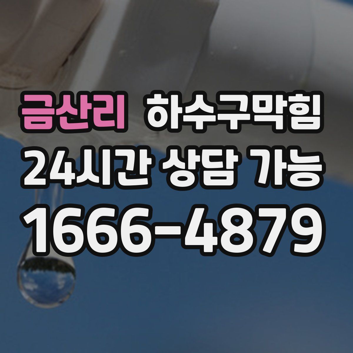 금산리 하수구막힘