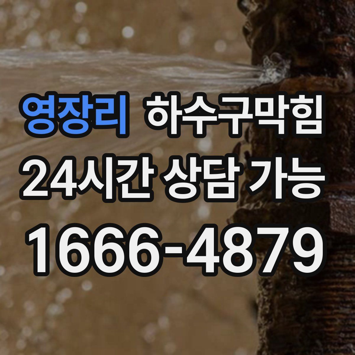 영장리 하수구막힘