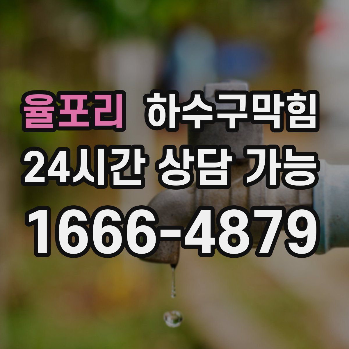 율포리 하수구막힘