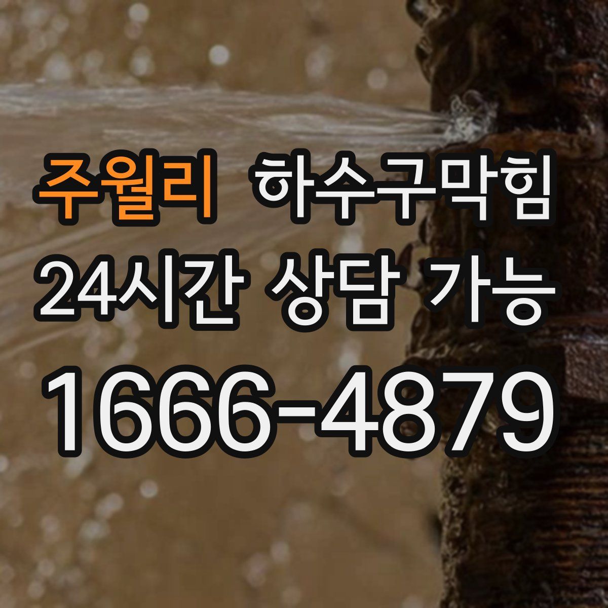 주월리 하수구막힘