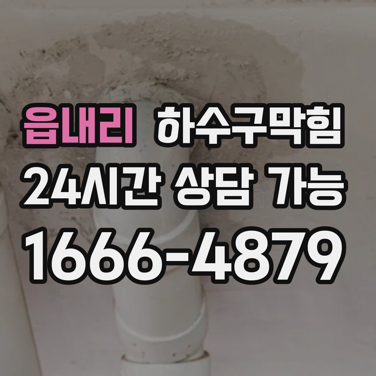 읍내리 하수구막힘