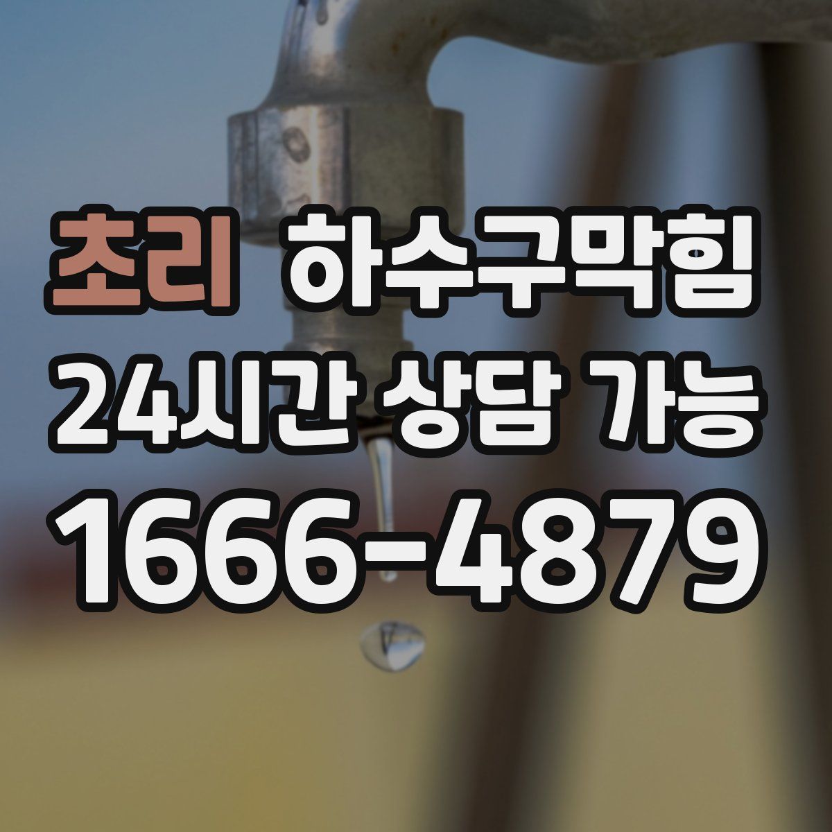 초리 하수구막힘