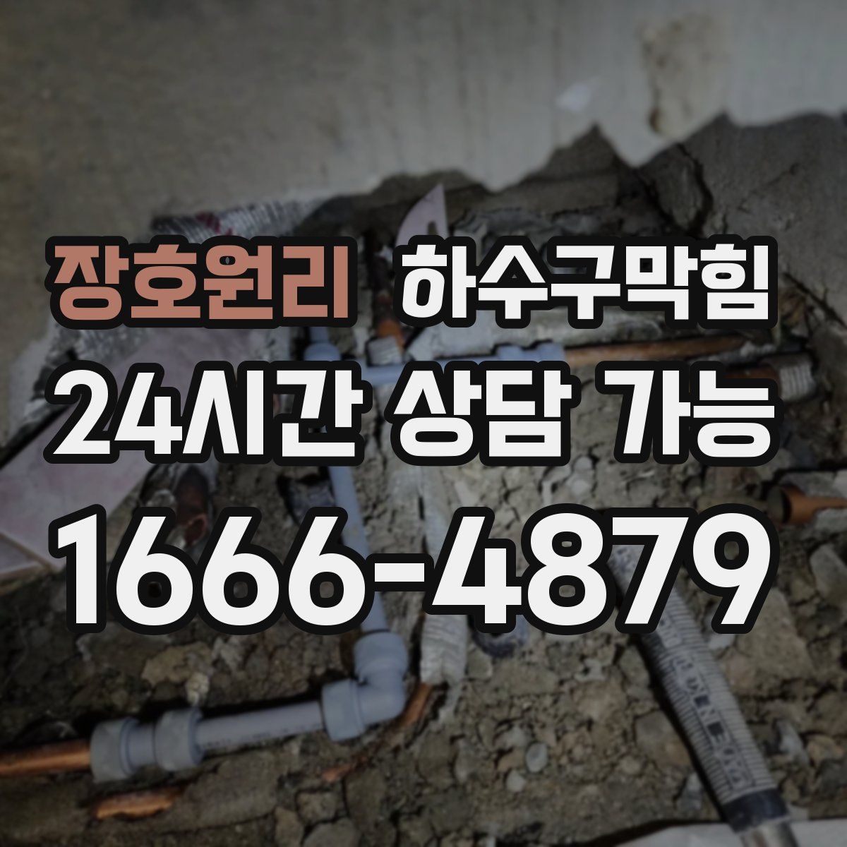 장호원리 하수구막힘