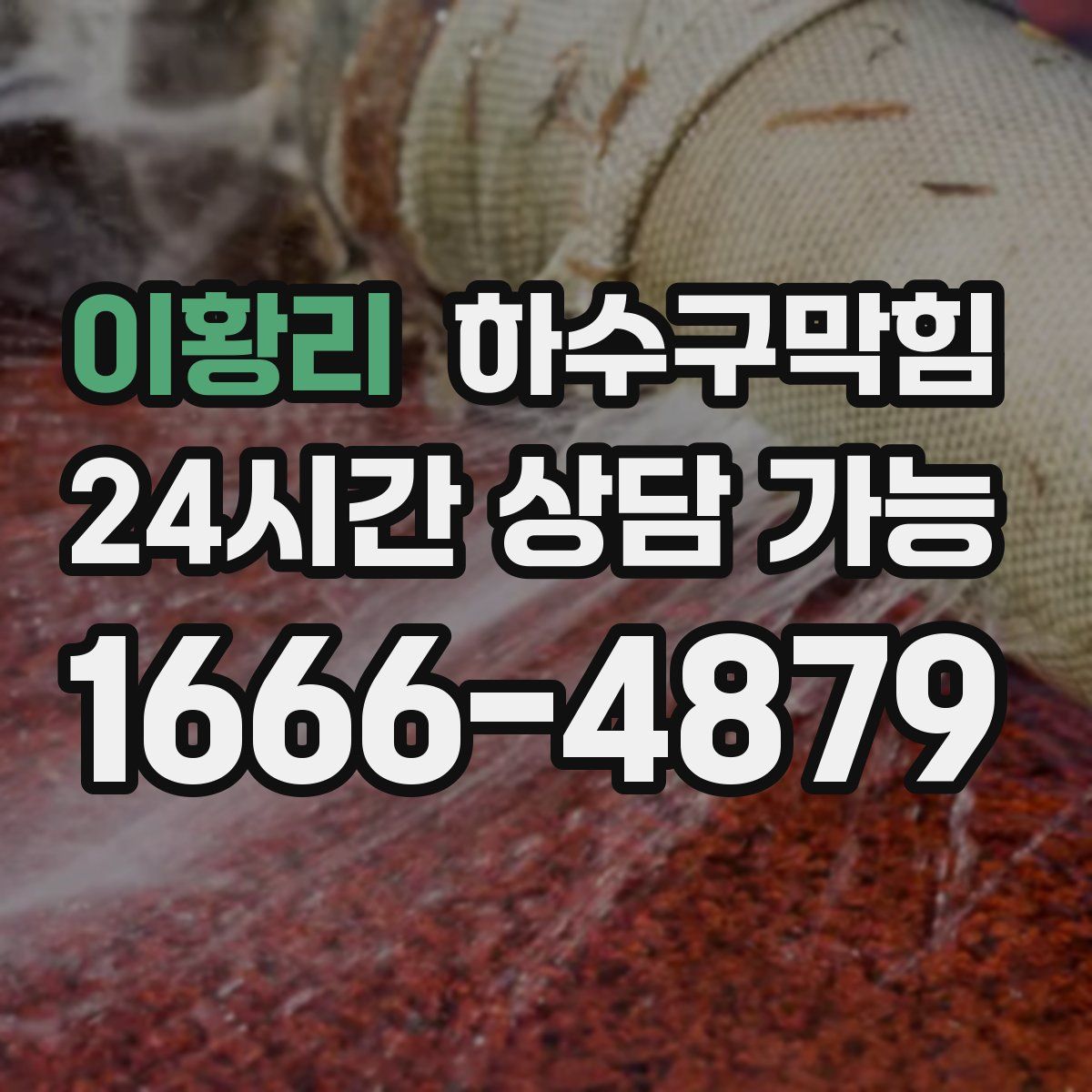 이황리 하수구막힘