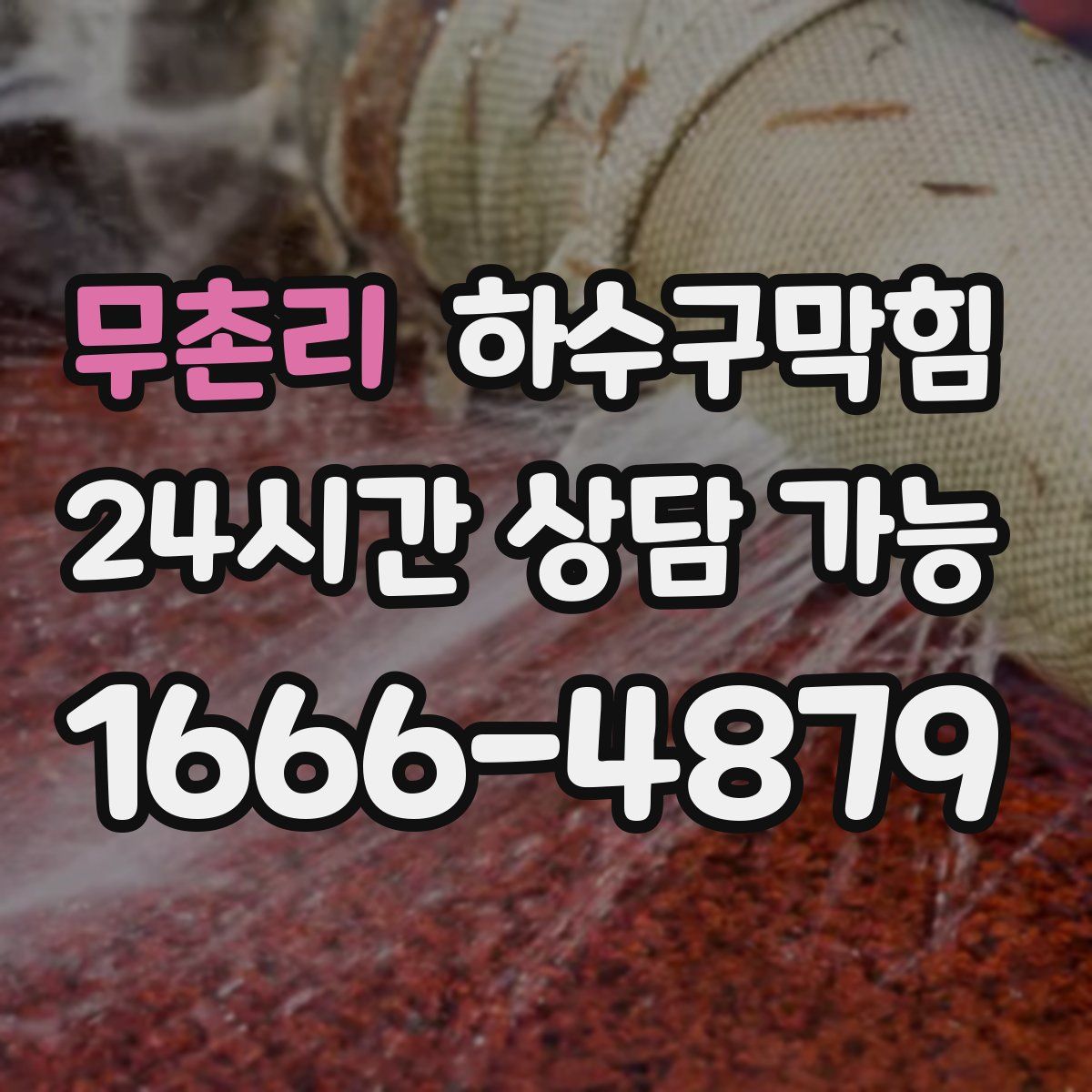 무촌리 하수구막힘