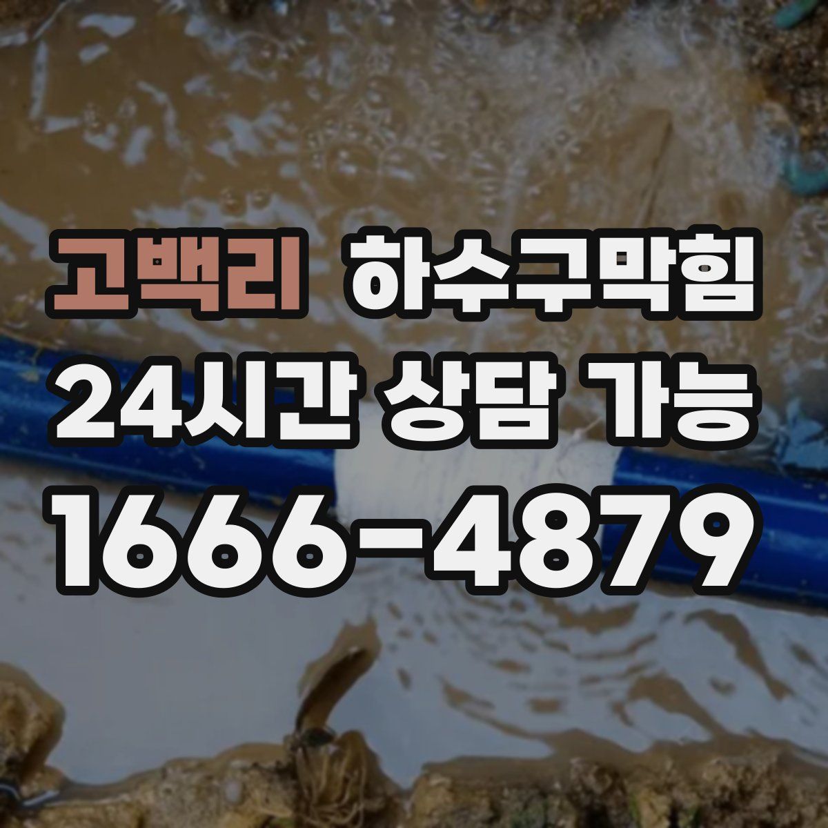 고백리 하수구막힘